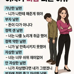 여자가 바람피는 이유