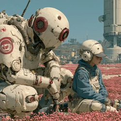 AI가 만든 SF 로봇 이미지