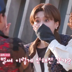 김대호, 장도연 접촉사고.gif