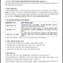 계속 해서 트러블 생기고 있는 장기전세(공공임대주택)