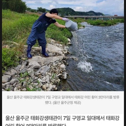낚시꾼을 경악하게 만든 울주군