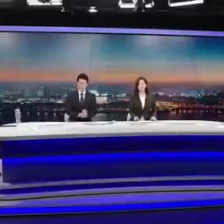 아나운서 단추 터짐