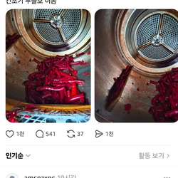 고추를 건조기로 말린 남자