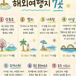 7,8월 추천 해외 여행지
