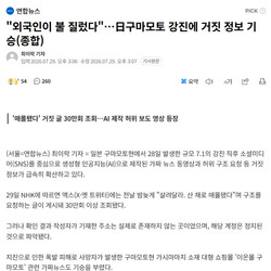 대지진 데자뷰, "외국인이 불 질렀다!"