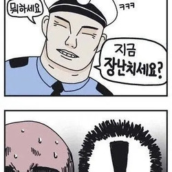 흑인이 한국 경찰을 경험하는 만화