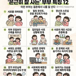 현실 부부들이 말하는 은근히 잘사는 부부 특징