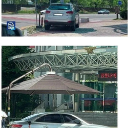 길거리 그늘막이 생긴 이후~