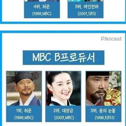 방송사 PD들이 뽑았다는 역대 사극 TOP 5