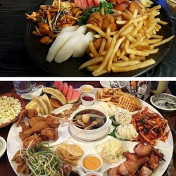 옛날 호프집 단골메뉴