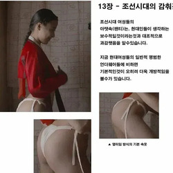 ㅇㅎ) 조선시대 여성들이 보편적으로 입던 팬티.