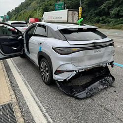 BYD 씨라이언 vs 현대 펠리세이드 크루즈 주행 추돌 사고.jpg