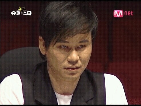 양현석 한심 스퍼스타 심사위원 한심해 열받아 눈빛 째려보는 뭐하냐  노려보는