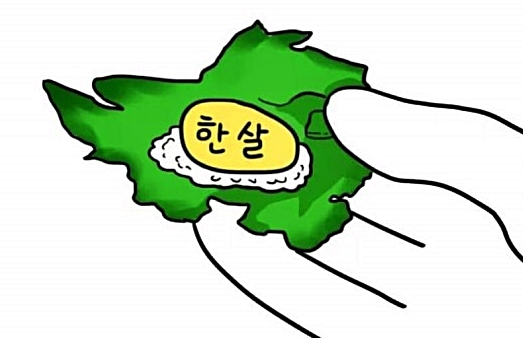 한살 1살 새해 새해짤 쌈싸먹는 드세요 나이 새해인사 보쌈 상추쌈