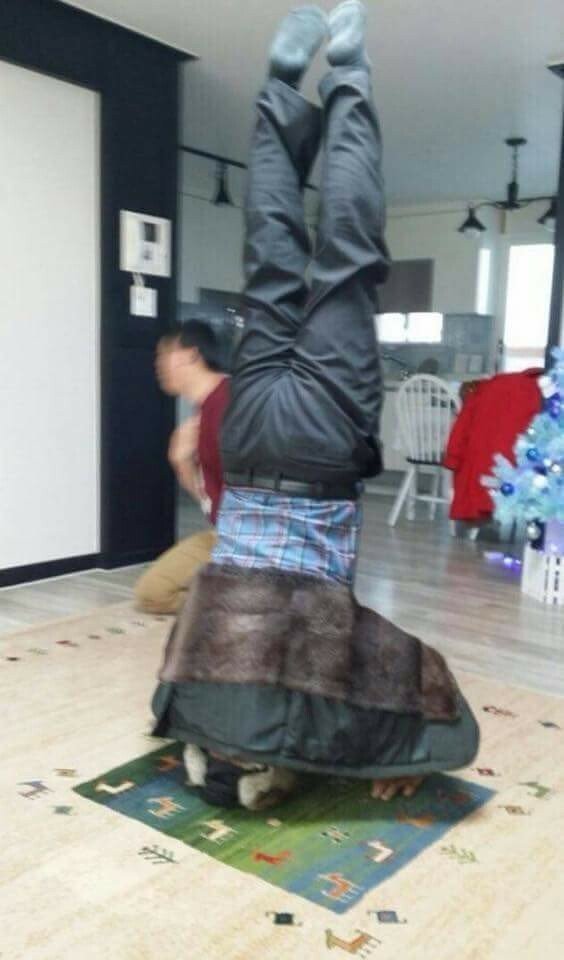 그랜절 세뱃돈 세배 설날 세배법 물구나무