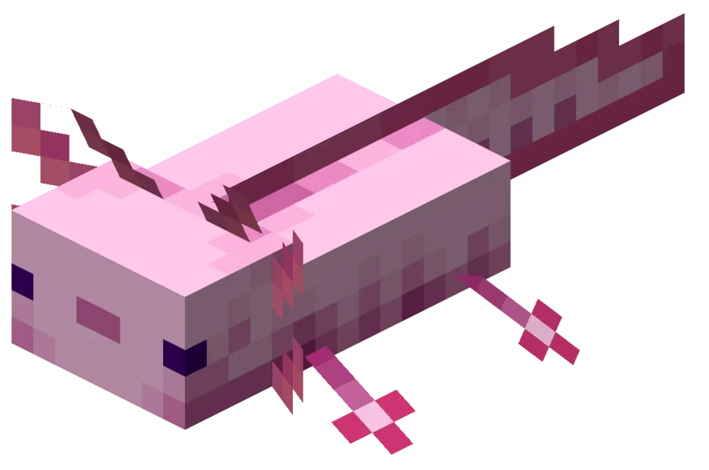 아홀로틀 마인크래프트 마크 몹 캐릭터 Minecraft