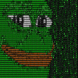 개구리 표정 매트릭스 움짤 웃음 미소 통달