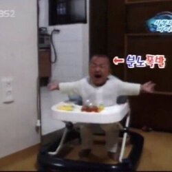 분노폭발 분노 폭발 빡침 아기 보행기 울음